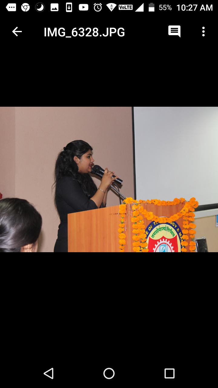 Speaking at university event